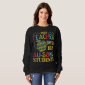 Sweatshirt Cette Enseignante L'Aime Au Quelques Étudiants Aut (Devant entier)