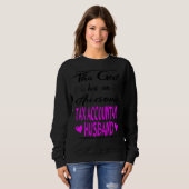 Sweatshirt Cette Fille A Un Épatant Mari Comptable En Impôt (Devant entier)