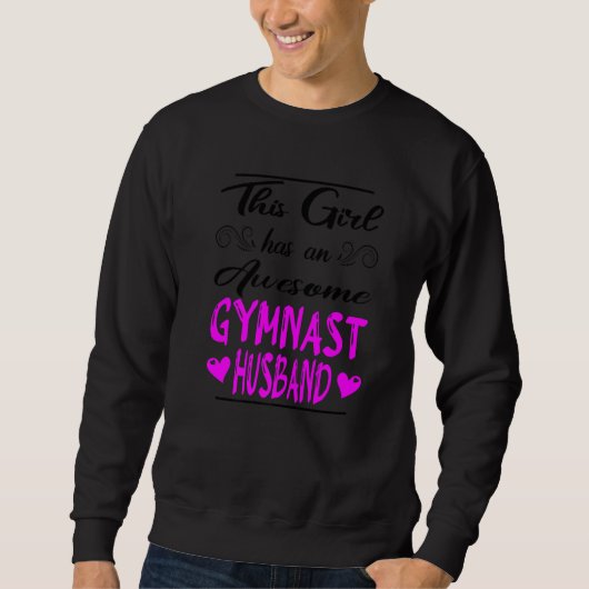Sweatshirt Cette Fille A Un Mari Gymnaste (Devant)