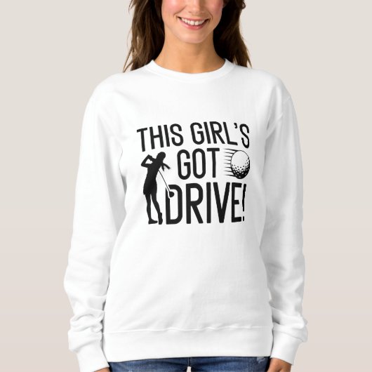 Sweatshirt Cette fille a une voiture (Devant)