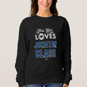 Sweatshirt Cette fille aime Jonatan Clase Toronto Baseball ML