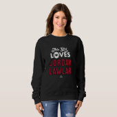 Sweatshirt Cette fille aime Jordanie Lawlar Arizona Baseball (Devant entier)