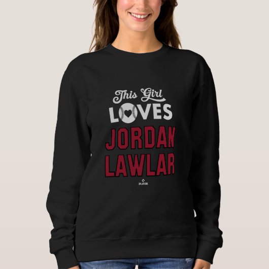 Sweatshirt Cette fille aime Jordanie Lawlar Arizona Baseball (Devant)