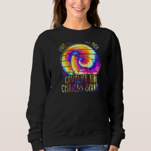 Sweatshirt Cette Fille Aime Son Cavalier Tie Dye Chien Hippie