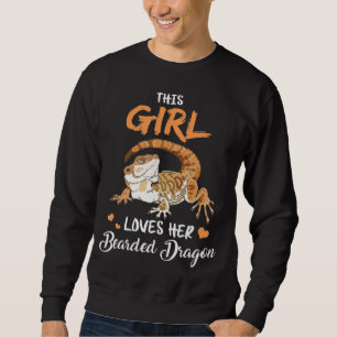 Sweatshirt Cette Fille Aime Son Dragon Lizard Reptile