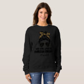 Sweatshirt Cette Fille Aime Son Rhodesian Ridgeback Messy Bun (Devant entier)