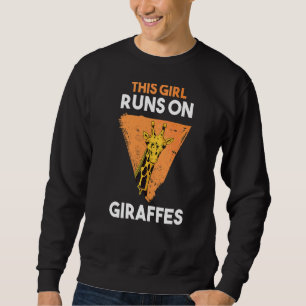 Sweatshirt Cette Fille Coule Sur Des Giraffes