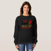 Sweatshirt Cette fille est exempte de drogue Semaine du ruban (Devant entier)
