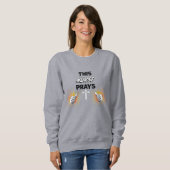 Sweatshirt Cette infirmière prie - Christian (Devant entier)