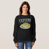 Sweatshirt Ceviche Cuisine péruvienne Bonne Idée (Devant entier)