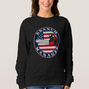 Sweatshirt Chainsaw American Flag Manager