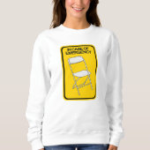 Sweatshirt Chaise pliante En coque d'urgence (Devant)