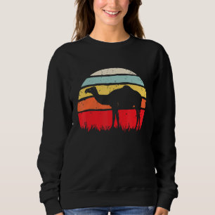 Sweatshirt Chameau Animal Rétro Vintage