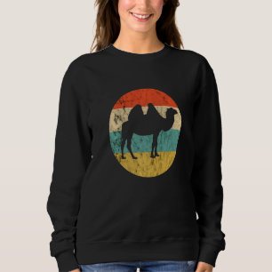 Sweatshirt Chameau Désert Arabique Animal Rétro Vintage Bosse