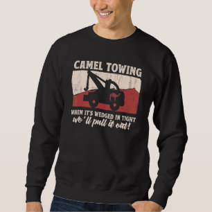 Sweatshirt Chameau remorquage quand il est coincé en serré no