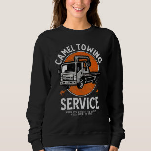 Sweatshirt Chameau Remorquage Rétro Humour Adulte Citation Ha