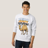 Sweatshirt Chameau Sarcastique Sans Bosse (Devant entier)