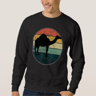 Sweatshirt Chameaux Animaux Vintage Rétro en détresse