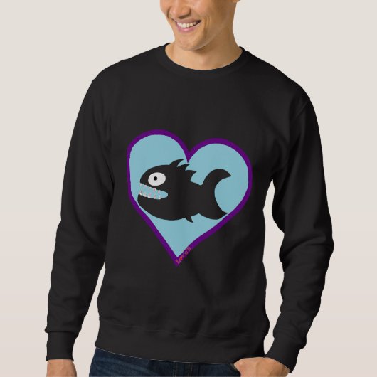 Sweatshirt Chameleon de poisson monster (Devant)