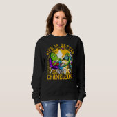 Sweatshirt Chameleon Saying 1 (Devant entier)