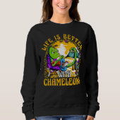 Sweatshirt Chameleon  Saying 1 (Devant)