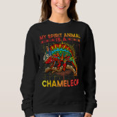 Sweatshirt Chameleon  Saying 8 (Devant)
