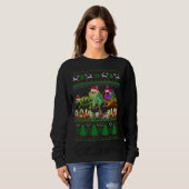 Sweatshirt Chameleon Ugly Christmas Sweater (Devant entier)
