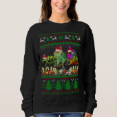 Sweatshirt Chameleon Ugly Christmas Sweater (Devant)