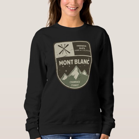 Sweatshirt Chamonix France Mont Blanc (Devant)