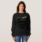 Sweatshirt Champagne French Fries Fête de la boisson Buddy S  (Devant entier)
