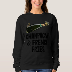 Sweatshirt Champagne French Fries Fête de la boisson Buddy S 