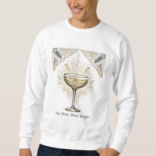 Sweatshirt Champagne pour couples — Le sien (Devant)