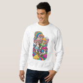Sweatshirt Champignons colorés (Devant entier)