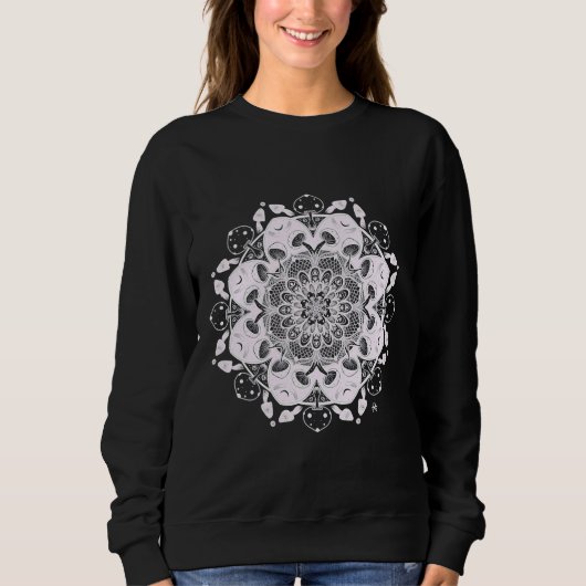 Sweatshirt Champignons Mandala (Devant)