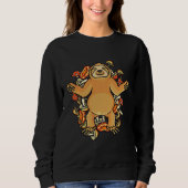 Sweatshirt Champignons Picker Funny Sloth Mycologue (Devant)
