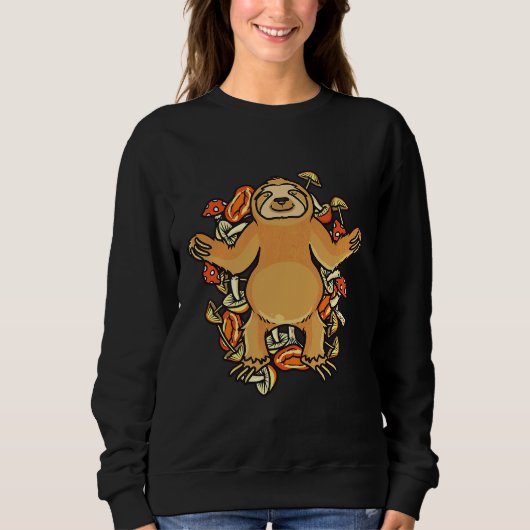 Sweatshirt Champignons Picker Funny Sloth Mycologue (Devant)