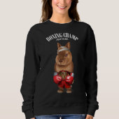 Sweatshirt Champion de boxe Nwarf Rabbit Fighter (Devant)