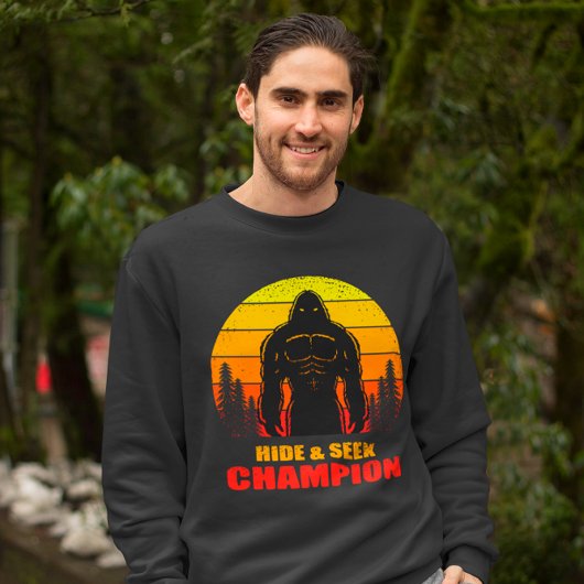 Sweatshirt Champion de cache-cache Bigfoot Cadeau drôle