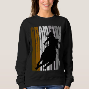 Sweatshirt Champion de course de barils à cheval Cowgirl marr
