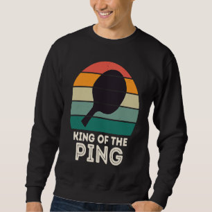 Sweatshirt Champion de ping-pong rétro pour hommes ROI DU PIN
