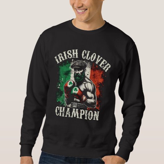Sweatshirt Champion de Trèfle Irlandais (Devant)
