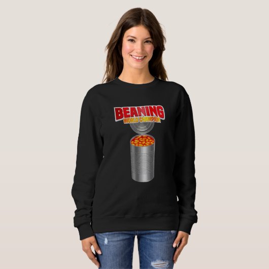 Sweatshirt Champion du Monde de Beaning Tendance virale de du (Devant entier)