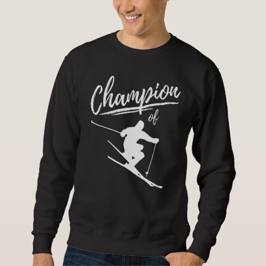 Sweatshirt Champion Du Ski Ski Piste De Ski De Ski De Fond (Devant)