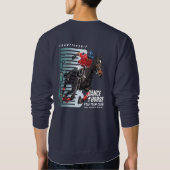 Sweatshirt Championnat de Polo Cavalier de Danse avec Cheval (Dos)