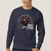 Sweatshirt Championnat de Polo Cavalier de Danse avec Cheval (Devant)