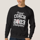 Sweatshirt Championnats de baseball 2023 School Baseball Coac (Devant)
