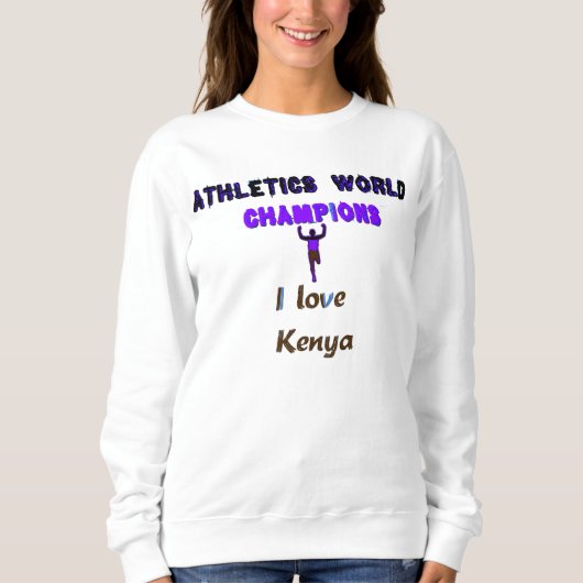 Sweatshirt Championnats du monde d'athlétisme Kenya Runner :  (Devant)