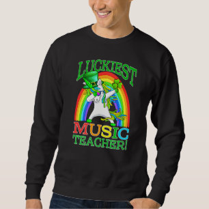 Sweatshirt Chancelier de musique St Patrick's Day Unicorn