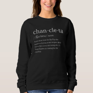 Sweatshirt Chancleta définition espagnole de Porto Rico flip