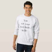 Sweatshirt Chandail de base pour hommes Your Own Limits (Devant entier)